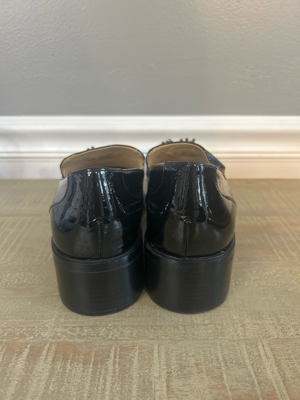 *NWOT* Naturalizer Black Patent Leather Women’s Palmer Slip-on Loafers, Size 7W - Picture 6 of 8